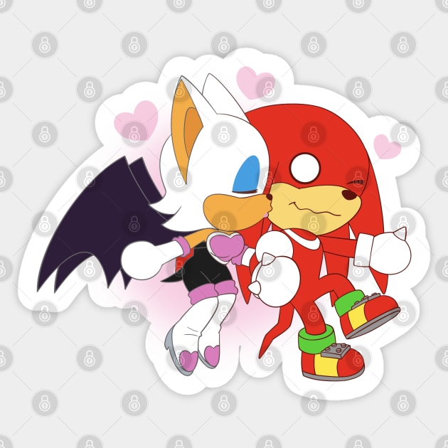 Chibi Knuxouge Sticker by Firestorm Fox